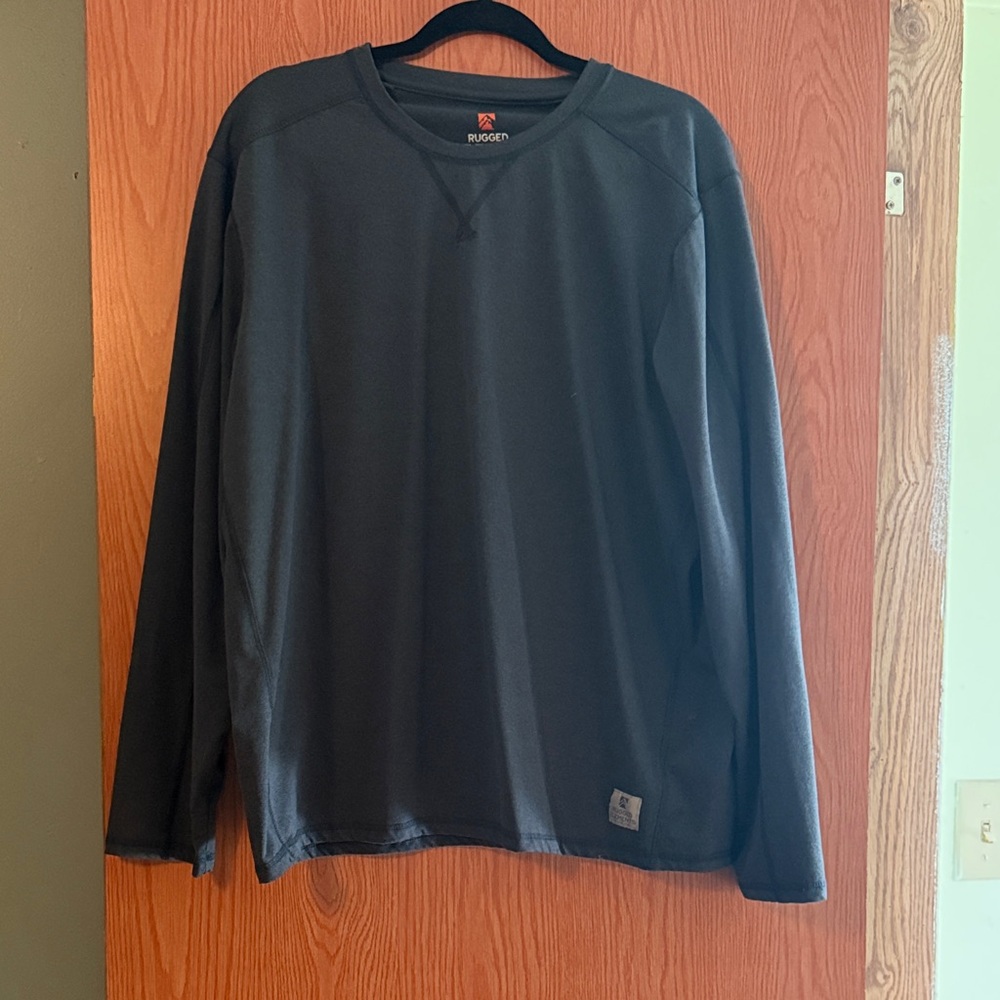 Rugged Elements Athletic Men's Charcoal Long Sleeve Shirt